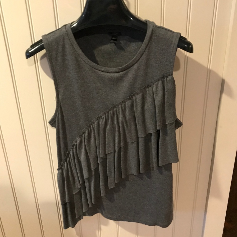Gray cotton tank